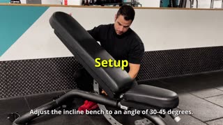 How to INCLINE DUMBBELL PRESS Explained Under 1 Min