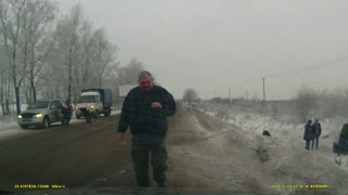 Roadside Rollover in Russia