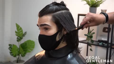 Tutorial a long men's hairstyles