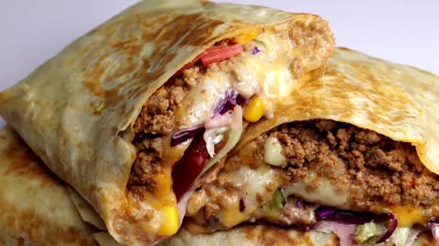 Beef Cheese Wrap Burito