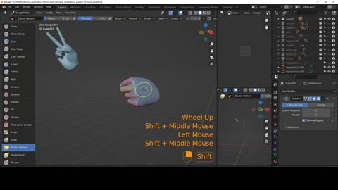 blender esculpido 08 mano izquierda