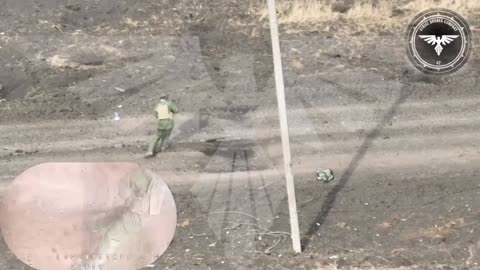 Russian soldier is the last survivor from his unit gets taken out by Ukrainian drone operator