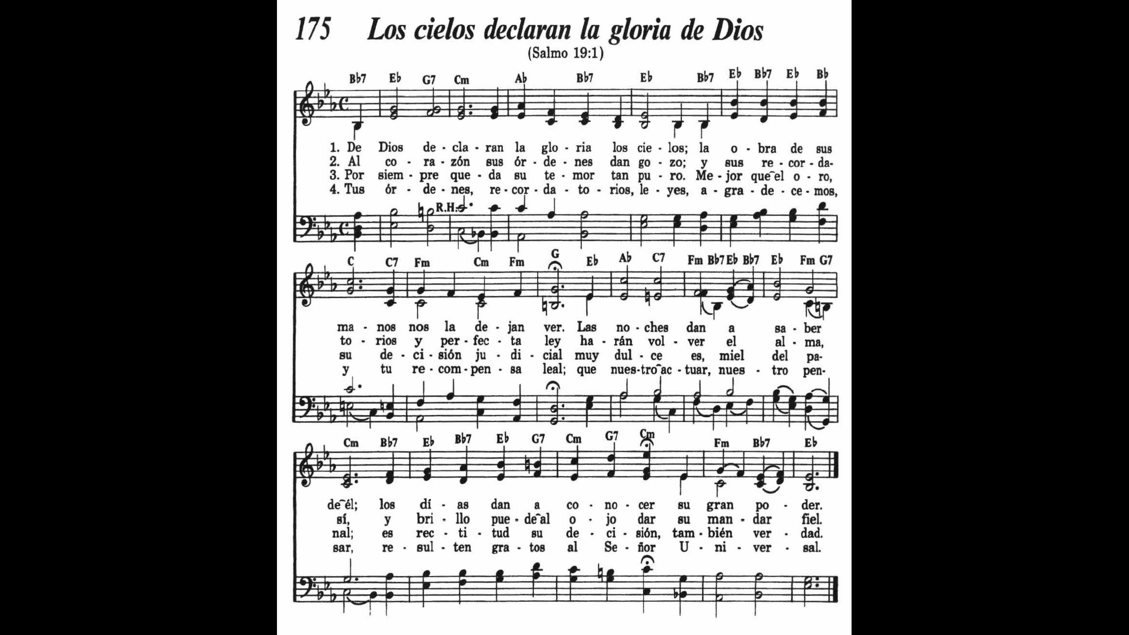 Canciones Del Reino De Los Testigos De Jehová 120 Los cielos declaran la gloria de Dios (Canción 175 de Canten Alabanzas