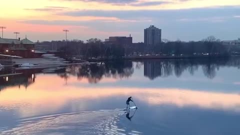 Carles River | Boston | A man on the river