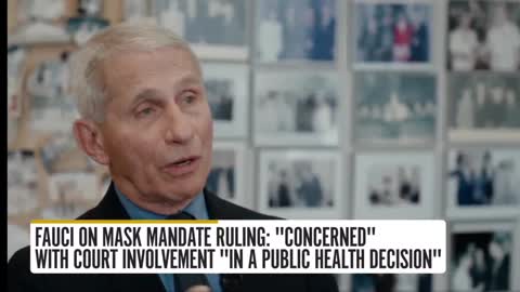 DR.DEATH Fauci on the repeal of the plane mask mandate