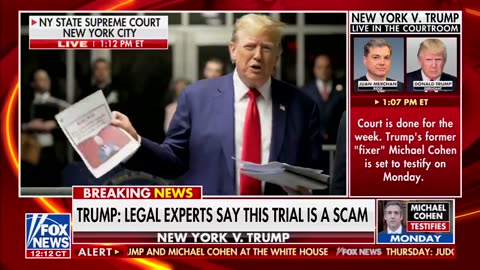 TRUMP: “It’s all fake. The whole case is fake. The judge is corrupt