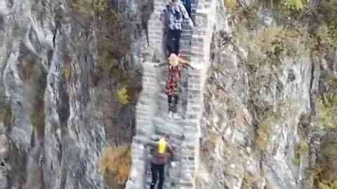 Beijing Jiankou Great Wall.📍 Would you dare to climb ? 🧗