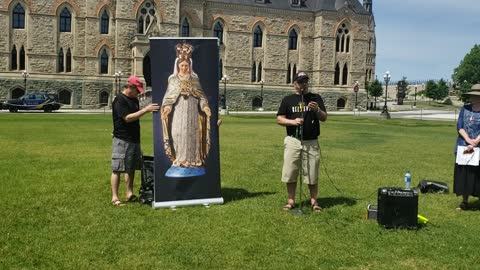 Spiritual Reflection at Parliament Hill Rosary Rally