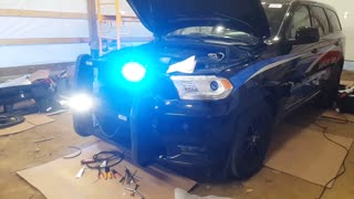 Dodge Durango Police Push Bumper Light Demo