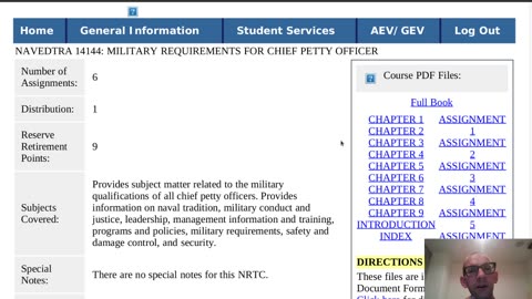 Summary of NAVEDTRA 14144 - Military Requirements for Chief Petty Officer