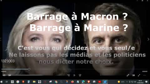Election 2022_ 2 ème tour. Choix : PAIX et libertés avec Marine ou GUERRE et PANDEMIE avec Macron ?