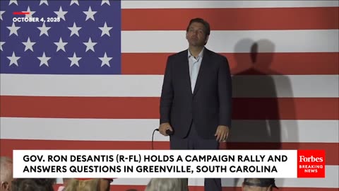 WATCH- DESANTIS TAKES VOTER QUESTIONS DURING 2024 CAMPAIGN RALLY IN GREENVILLE, SOUTH CAROLINA