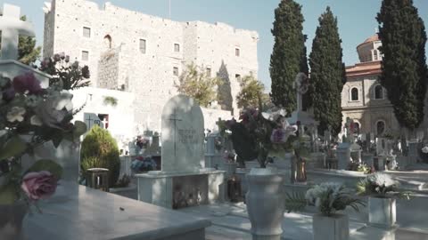 Cemetery of a castle