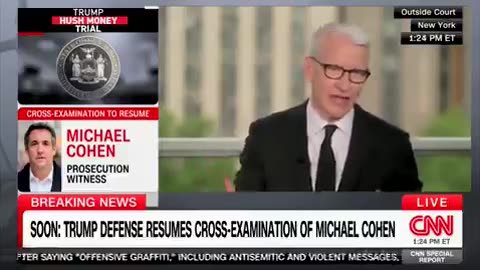 Anderson Cooper was left stunned by Trump's attorney's cross examination of Michael Cohen.