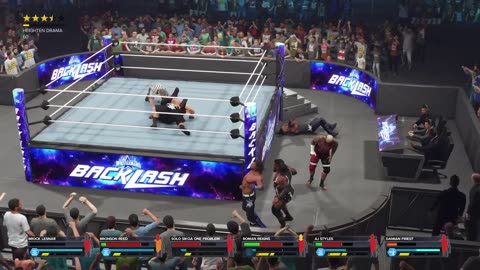 WWE 2K23 6 Man Elimination Macth wwe Championship