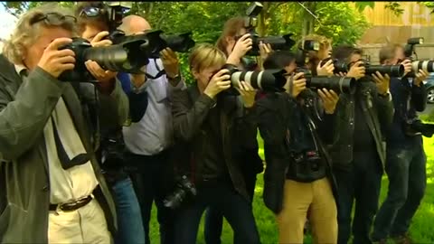 Nicola Sturgeon on her way to vote in Glasgow