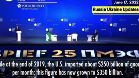 Putin explains the origins of global inflation.