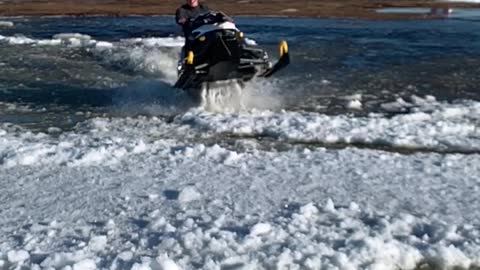 Defying Snowmobile Physics