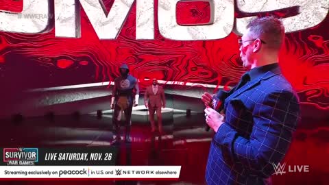 Johnny Gargano vs. Omos Raw, Nov. 21, 2022