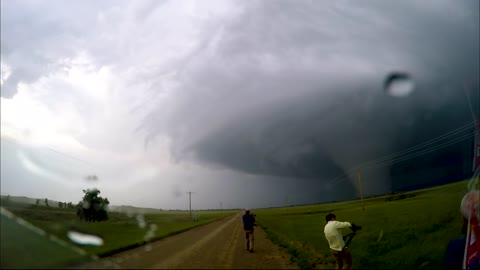 Chasing a Huge Tornado! "IT'S A MONSTER!!!"