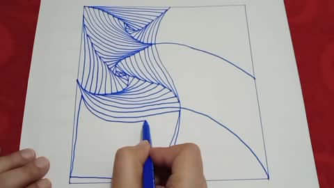 😍 satisfying line illusions | 3d line illusions drawing