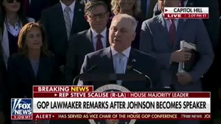 Steve Scalise Introduces Mike Johnson as the 45th Speaker of the House - What Year was the 44th?