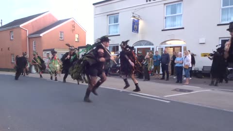 Beltane Border Morris & Otter Morris - Tamara - Nog Inn, Feniton - 21 Jul 23