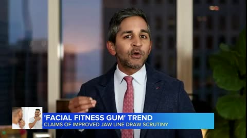 'Facial fitness gum' trend