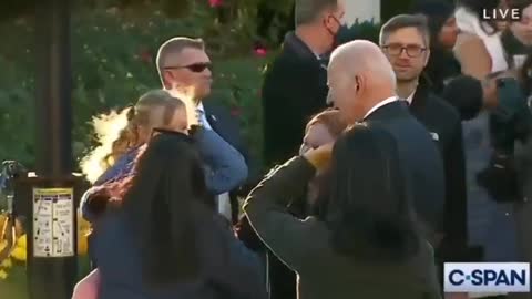 Biden Gets Karate Chopped by Girl