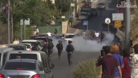 Israeli police use cannon and teargas during clashes in Jerusalem and West Bank