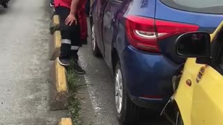 'Acordeón' de carros en la autopista a Floridablanca - Bucaramanga por accidente
