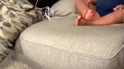 An Amazing Child Conversing with his Dad as if adult