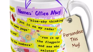 Personalised Office Ceramic Mug by Welovit ❤️