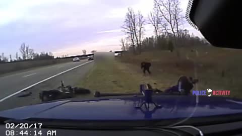 Dashcam Shows Good Samaritans Rescuing Trooper Under Attack