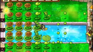 Plants vs Zombies Aventura Piscina Nivel 3 3