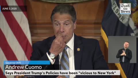 New York Governor says President Trumps Policies are "vicious to New York"