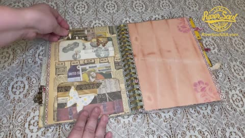 Handmade Butterfly Spiral Bound Junk Journal