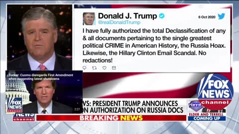 Trump authorizes declassification of Russia documents without redactions