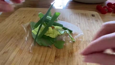 Make a Pretty and Tasty Spring Roll