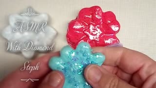 ASMR Flower Clay Cracking And Soap Butterfly