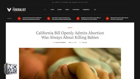 California Dems Propose Law Making It Legal To Kill 2 Week Old Baby