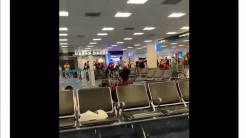 Chaos in Miami International airport