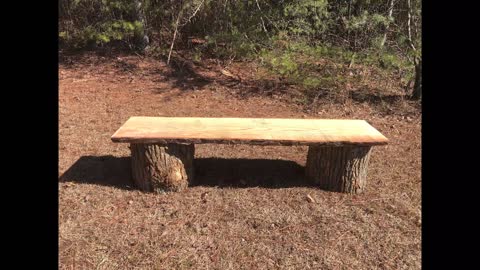 Live Edge Slab Benches