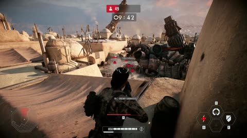 SWBF2: Arcade Onslaught Iden Versio Tatooine: Mos Espla Gameplay