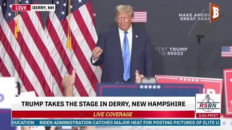 LIVE: Donald Trump Delivering Remarks in Derry, NH...