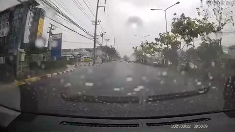 Heavy Rain Causes Street Side Transformer to Explode