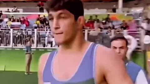 Olympic final wrestling in 74 kg weight