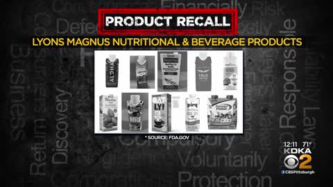 Some protein and nutritional drinks under recall