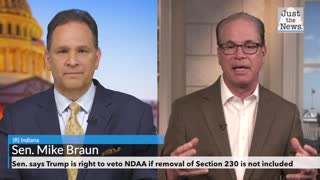 Senator Mike Braun says Trump is right to veto NDAA if removal of Section 230 is not included