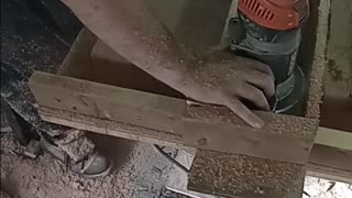 Router flattening a cutting board